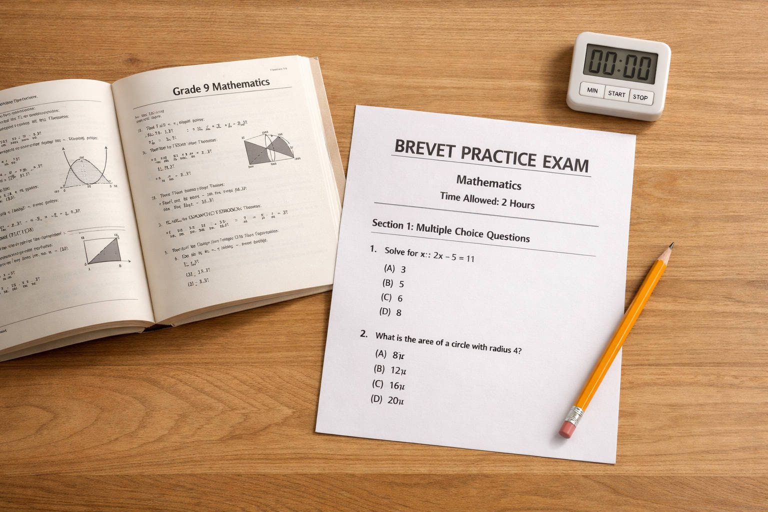 Diagnostic and mock exam approach