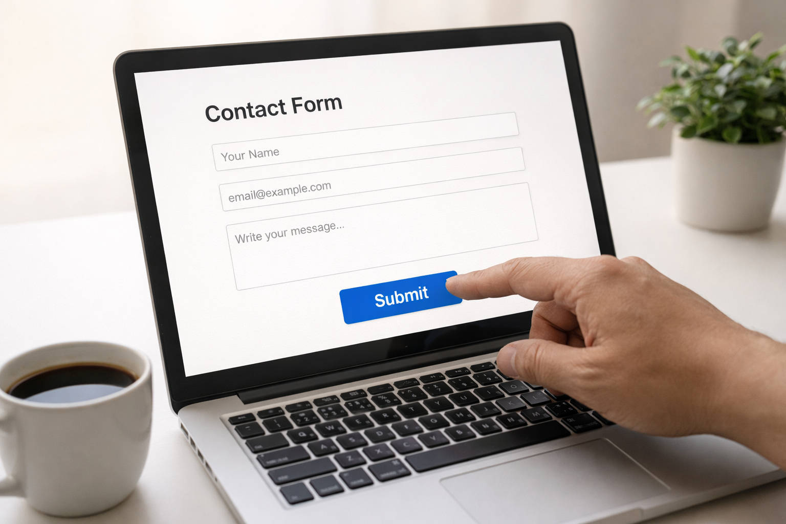 Contact form submission